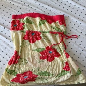 UNIONBAY Red Floral Tube Top